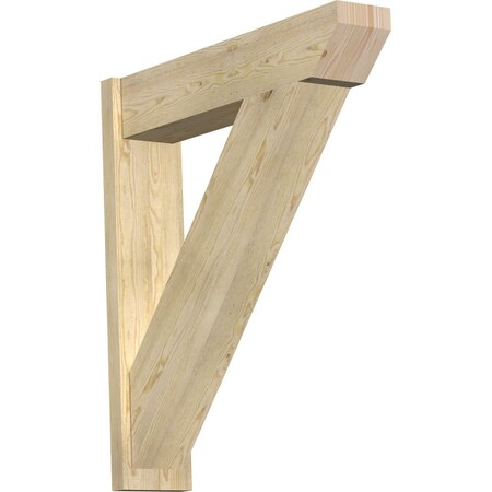 Ekena Millwork Traditional Slat Rough Sawn Outlooker, Douglas Fir, 8"W x 36"D x 40"H OUT08X36X40TRA06RDF